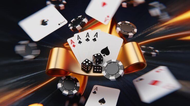 Live dealer blackjack studio view